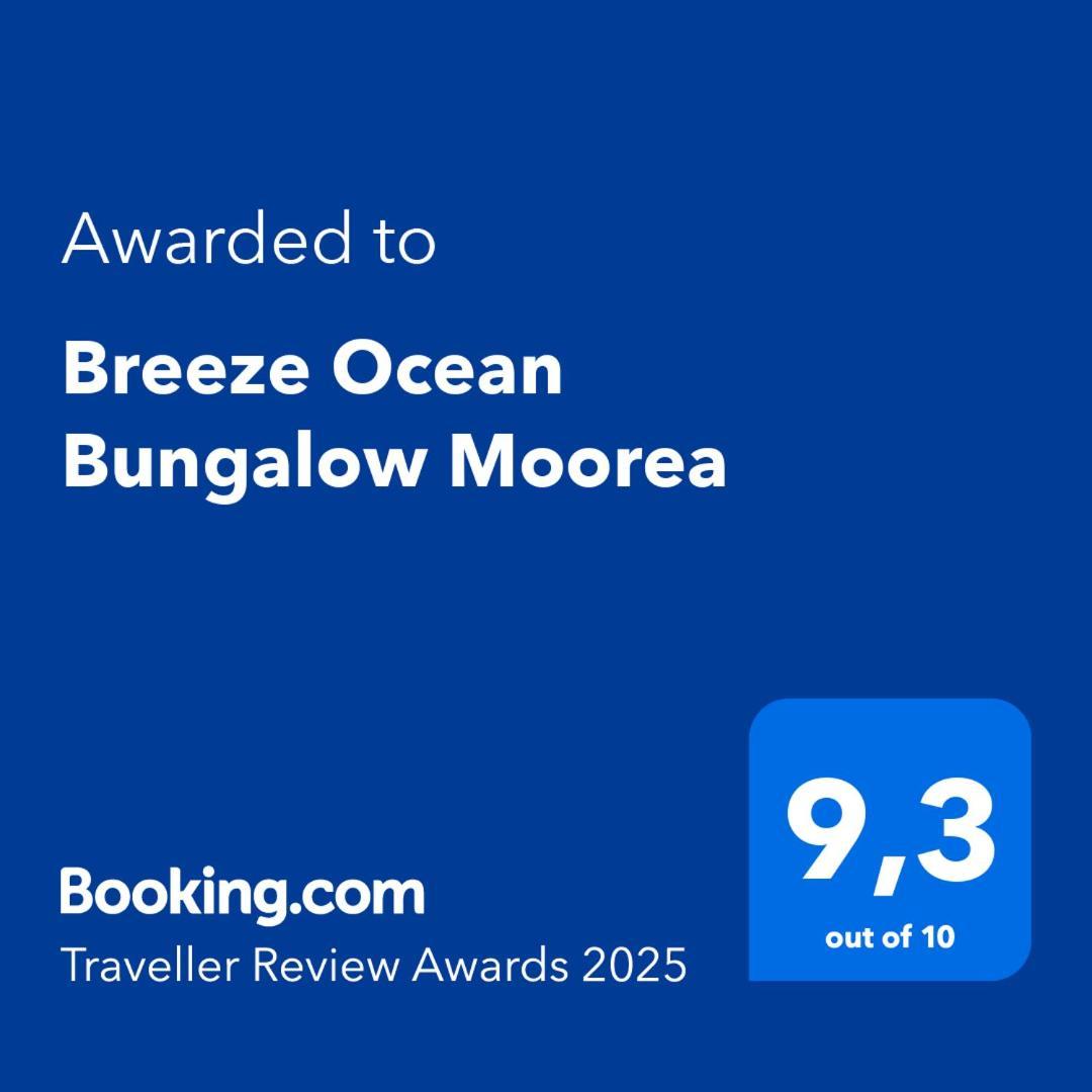 Breeze Ocean Bungalow Moorea Extérieur photo